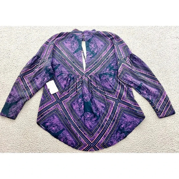 Free People Top Walking Womens Small On A Dream Relaxed Chocker Cut Out OB618347 - Picture 4 of 16